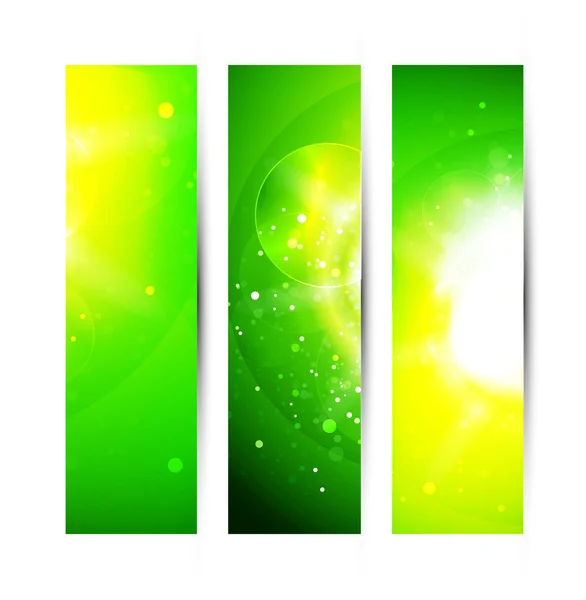 Vecteur abstrait vert fond brillant — Image vectorielle