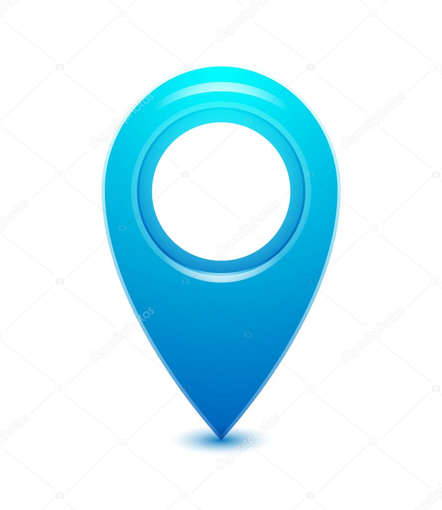 Vector location pointer icon