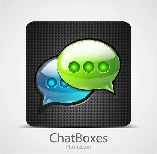 Vektor-Chat-Boxen Telefon-Symbol — Stockvektor