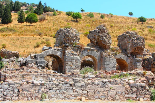 Ruinen der römischen Bäder — Stockfoto