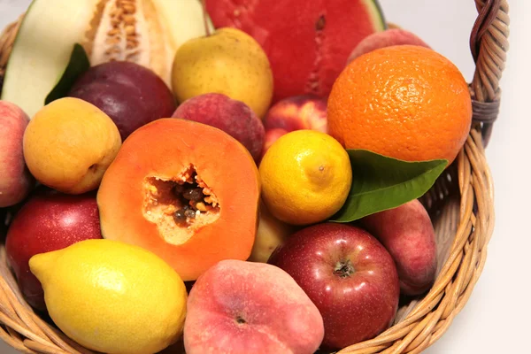 Owoce basketof — Zdjęcie stockowe