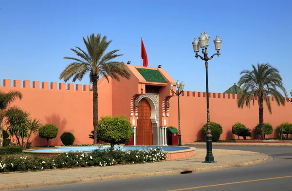 Um dos portões do Palácio Real em Marrakech, Morroco — Fotografia de Stock