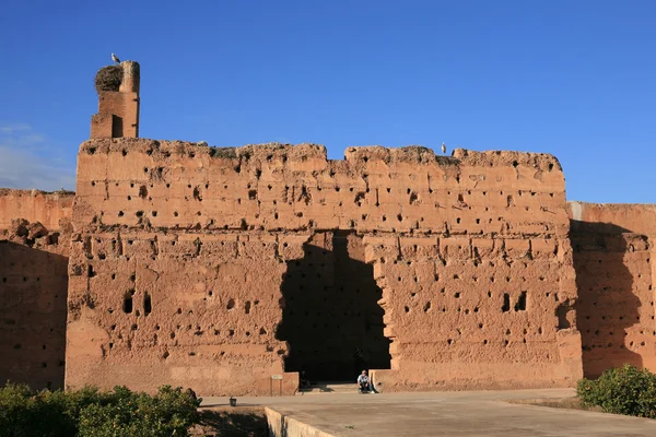 Palais el-Badi en Marrakech, Marruecos — Foto de Stock