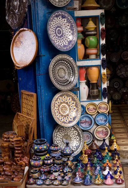 Tienda de recuerdos en la medina de Essaouira — Foto de Stock
