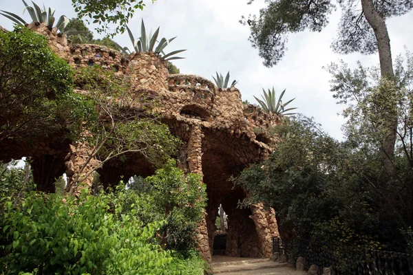 Парк Антони Гаудис Гуэль в Барселоне, Испания — стоковое фото
