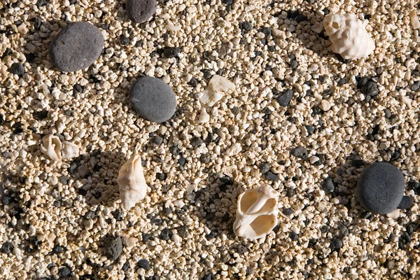 砂利のビーチの背景 — ストック写真