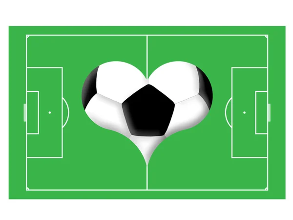 Fotboll kärlek — Stockfoto