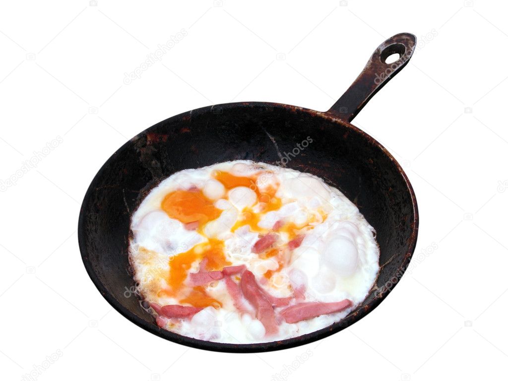 Ham and eggs — Stock Photo © Leoco #5876713