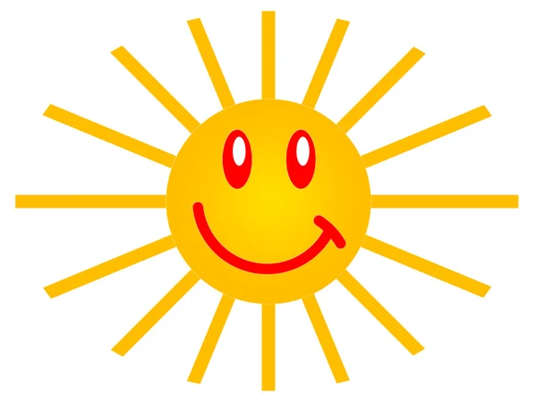 微笑太阳 — 图库照片