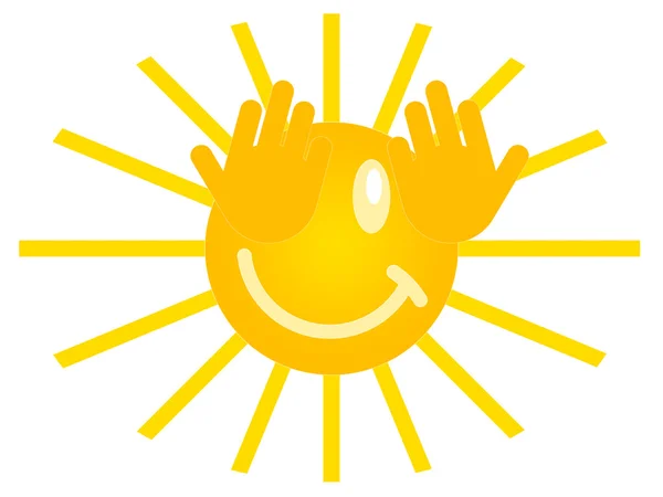Smiling sun — Stock Photo, Image