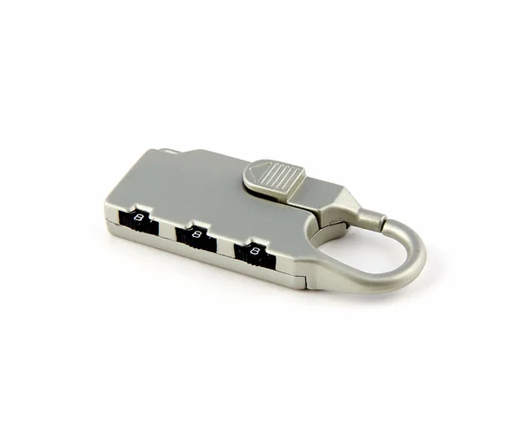 Lock with digital key — Stock Photo, Image