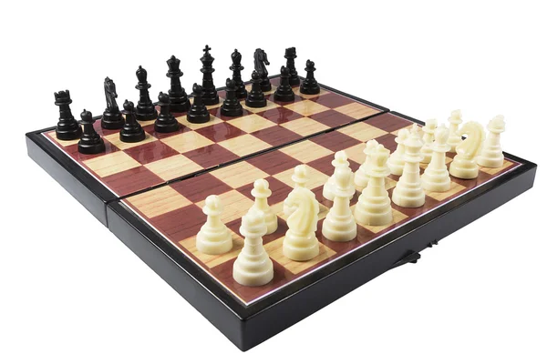 Plastic chess Stock Photo