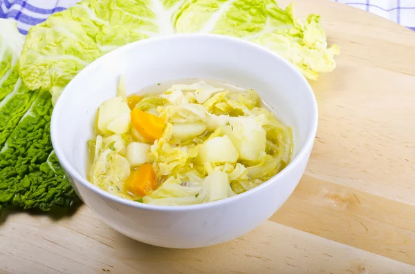 Parzybroda-savoy zelná polévka — Stock fotografie