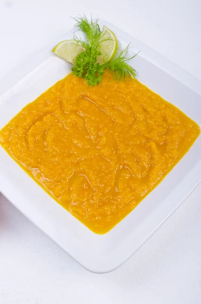 Польский морковный суп — стоковое фото