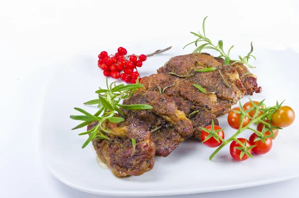 Grilled cervical chop with herbs — Stock Photo, Image