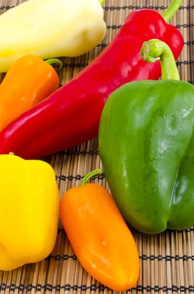 stock image Different paprika kinds