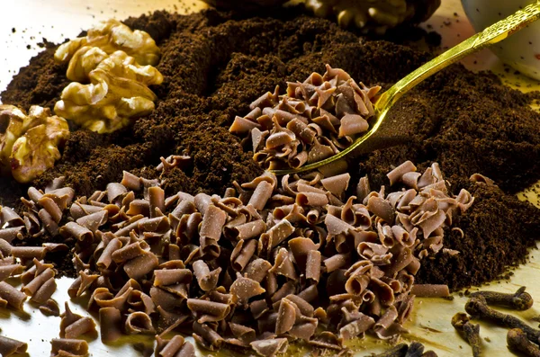 Çikolata ve kaffe — Stok fotoğraf