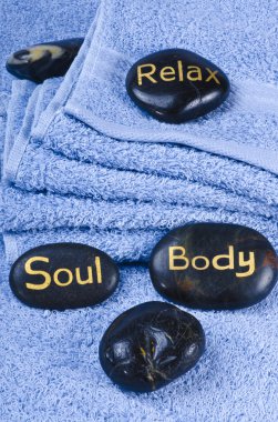 Massage stone clipart