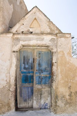 peeling mavi kapı, akrotiri, santorini.