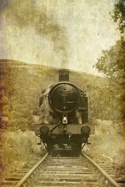 老式的影响蒸汽引擎 — 图库照片