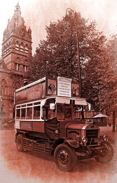 stock image Vintage tour bus