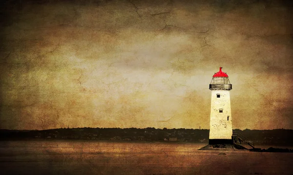 Heavily textured lighthouse — Stock Photo, Image