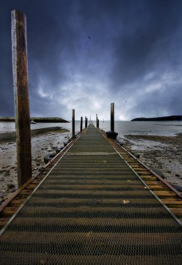 Wide angle jetty clipart