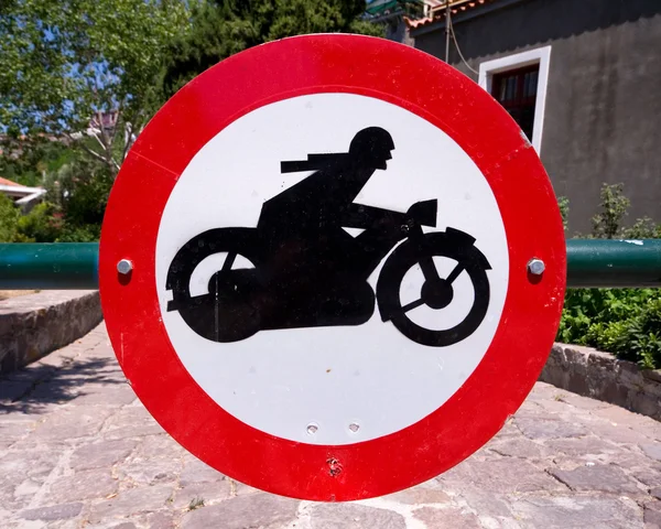 No motorcycles — Stock Photo, Image