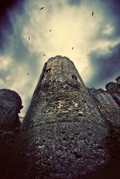 Brooding castle tower — Stock Photo, Image