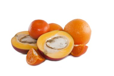 Sulu mango, portakal ve mandalina