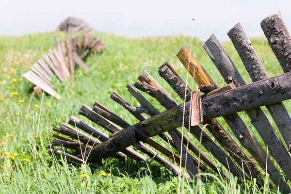 stock image Fence in a field