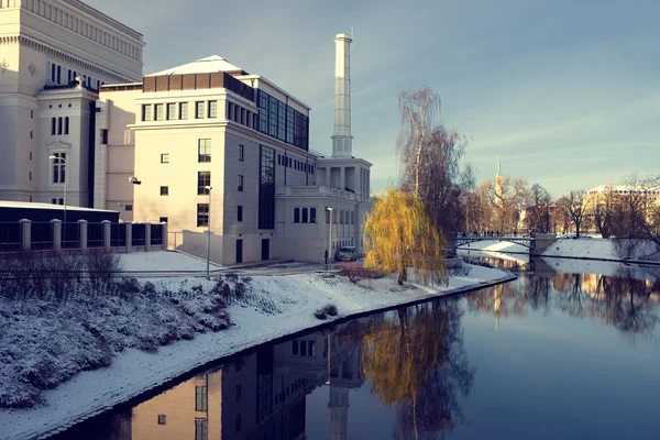 Зима в центре Риги — стоковое фото