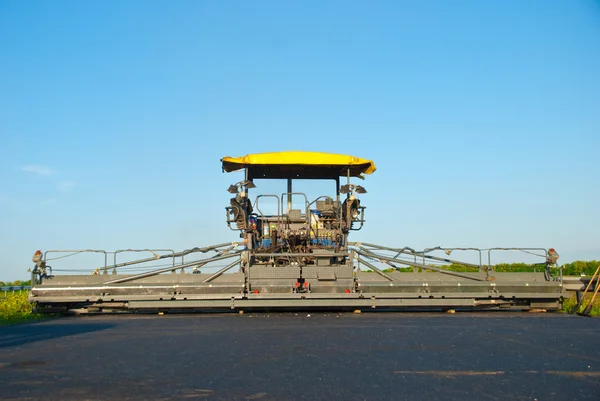 Máquinas para trabalhar asfalto — Fotografia de Stock