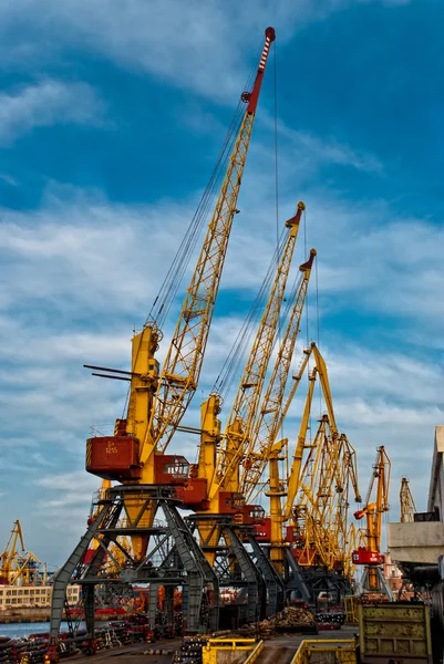 大規模な港クレーン — ストック写真