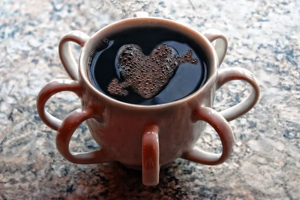 Bescheidenere Tasse Kaffee — Stockfoto