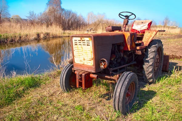 Sovětské traktorem — Stock fotografie