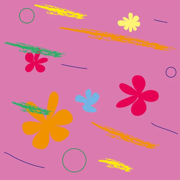 stock vector Seamless pattern with flowers.