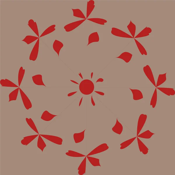 Безшовний орнамент з квітами — стоковий вектор