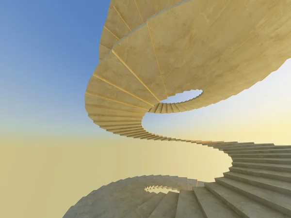 Escalier spirale abstrait — Photo