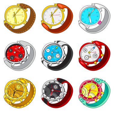 Watch set clipart