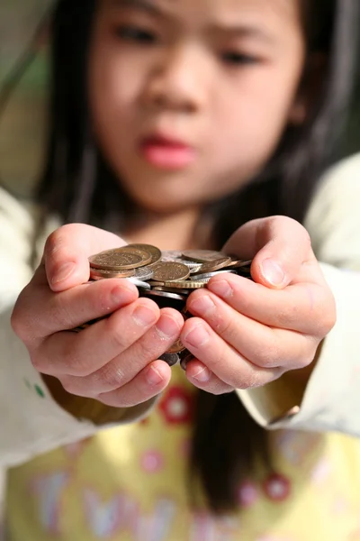 Pengar barn — Stockfoto