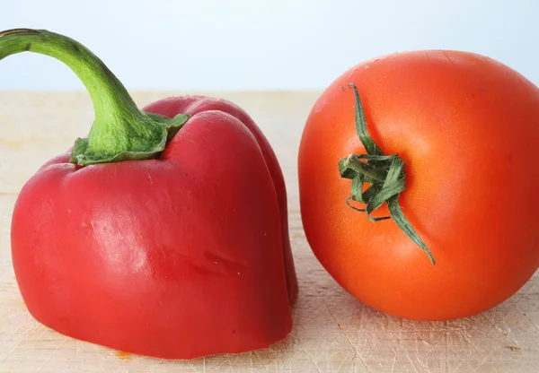 トマトとコショウ — ストック写真