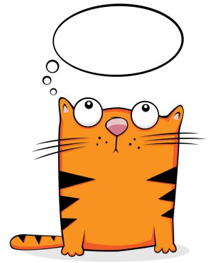 Red cat clipart