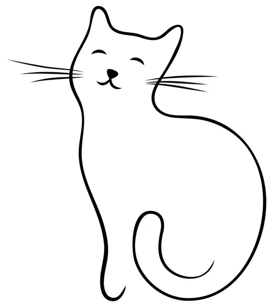 ライン猫 — ストックベクタ