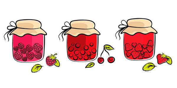 Jam jars collection