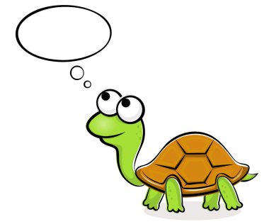 Funny turtle clipart