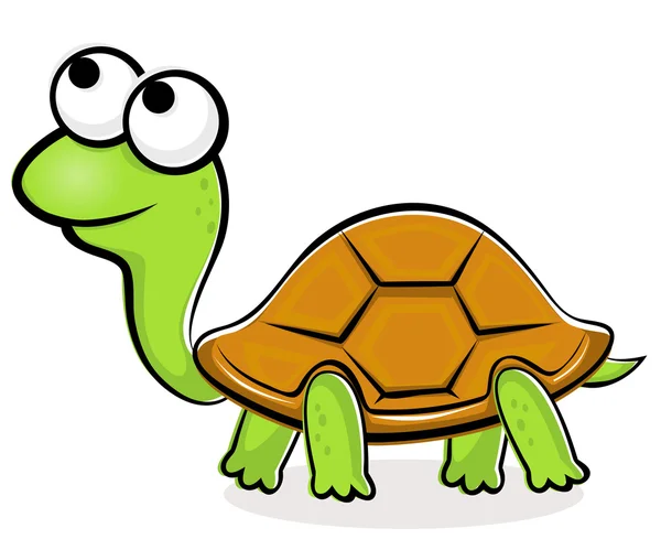 Cartone animato tartaruga — Vettoriale Stock