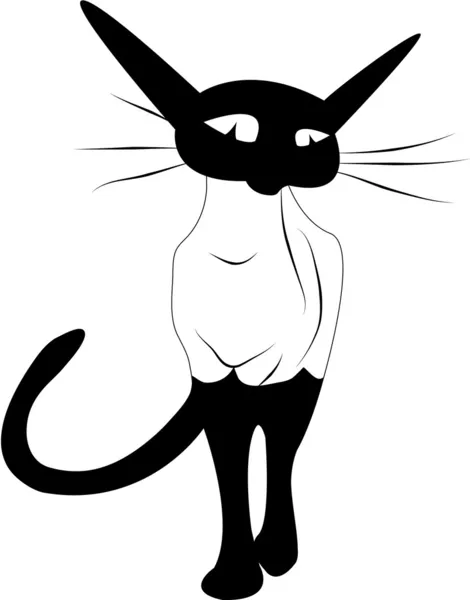 Gato siamés — Archivo Imágenes Vectoriales