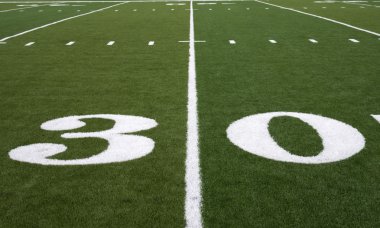 Football Field 30 Yard Line clipart