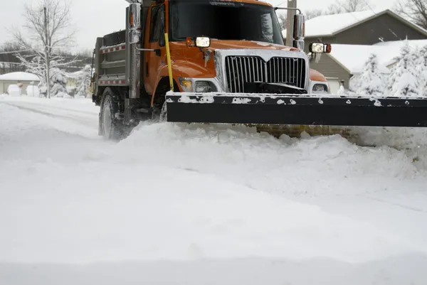 Snow Plow Up Close — Stock Photo, Image
